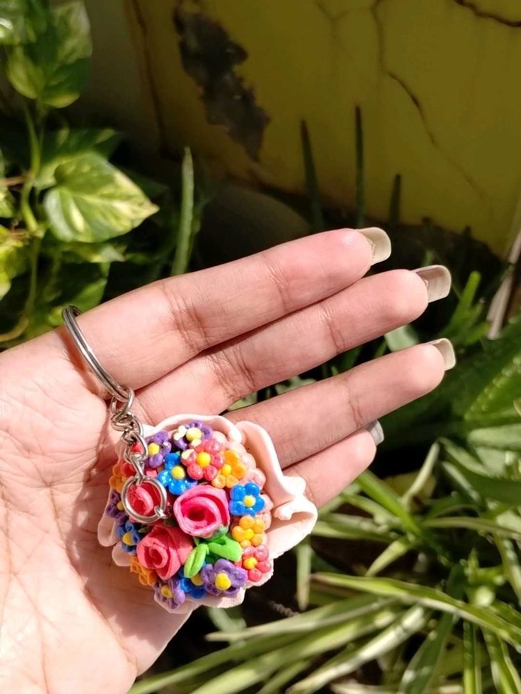 Floral Bouquet Keychain