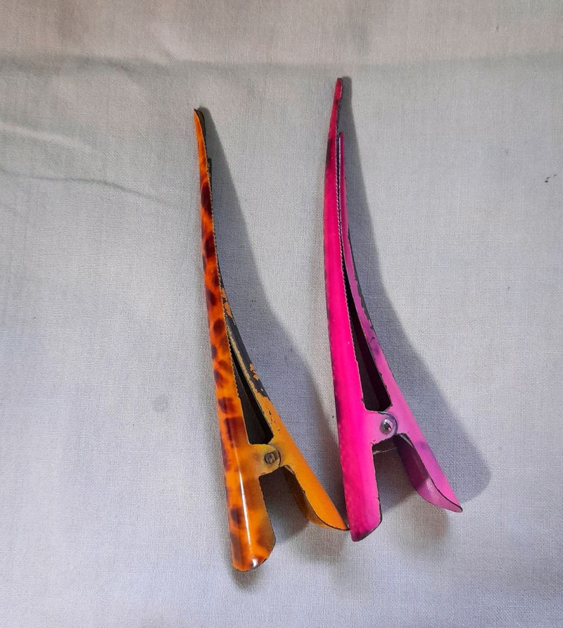 💝Combo Metal Beak Hair Clip Butterfly Clips Hair Accessories Jewelry Fashion Trendy Women&#39;s Girl&#39;s Accessories Aesthetic Yellow Pink Color Clips Low Cash Coin Offer Grab It Asap Donation Recycling