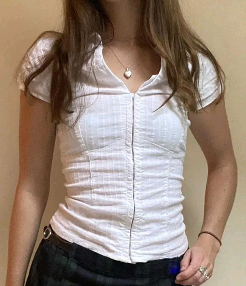 White  Fitting Top
