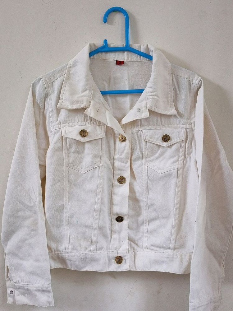 White Denim Jacket