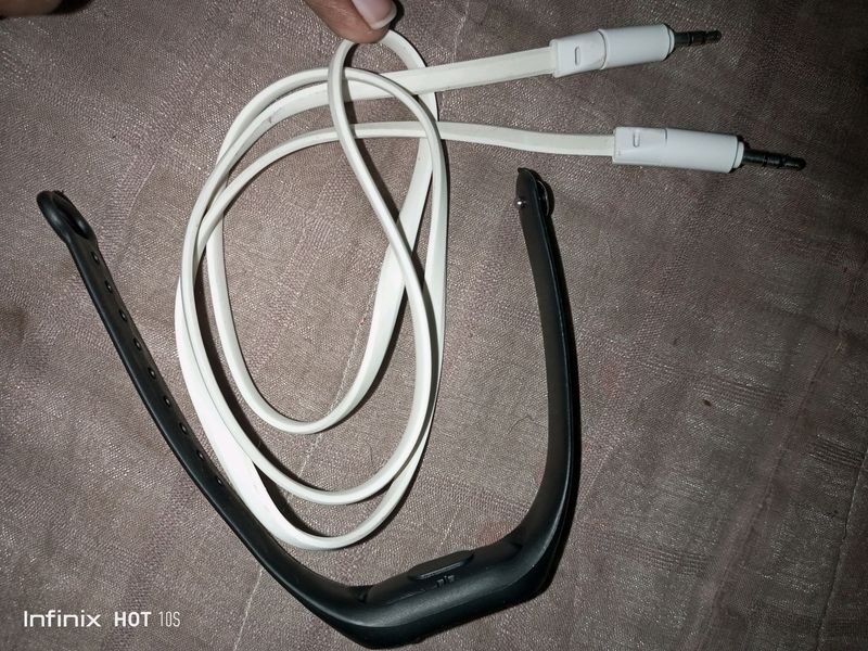 AUX Cable With Digital Light Watch