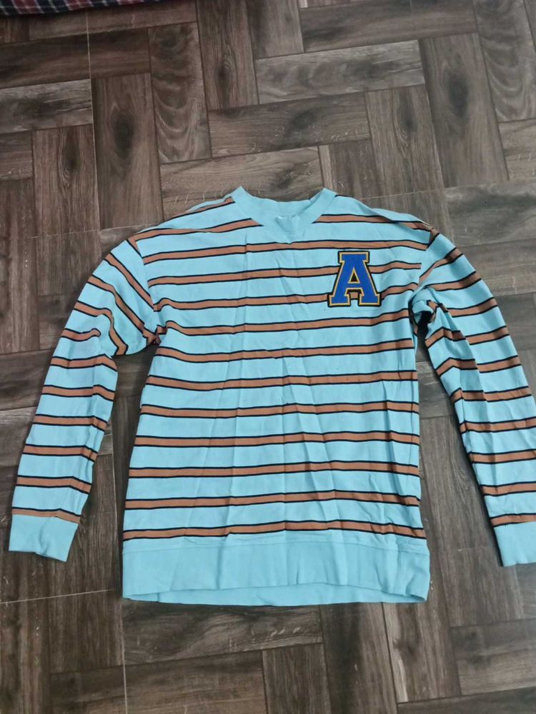 Striped Crewneck Sweatshirt