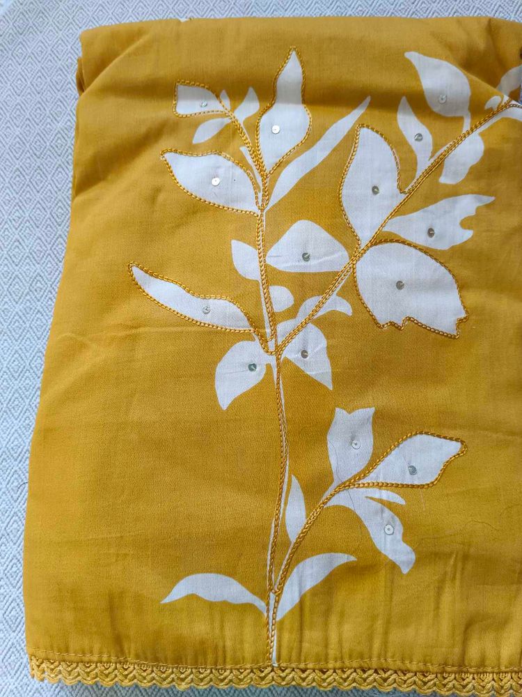 Floral Embroidered Fabric