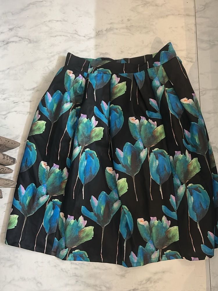 Floral Print Skirt
