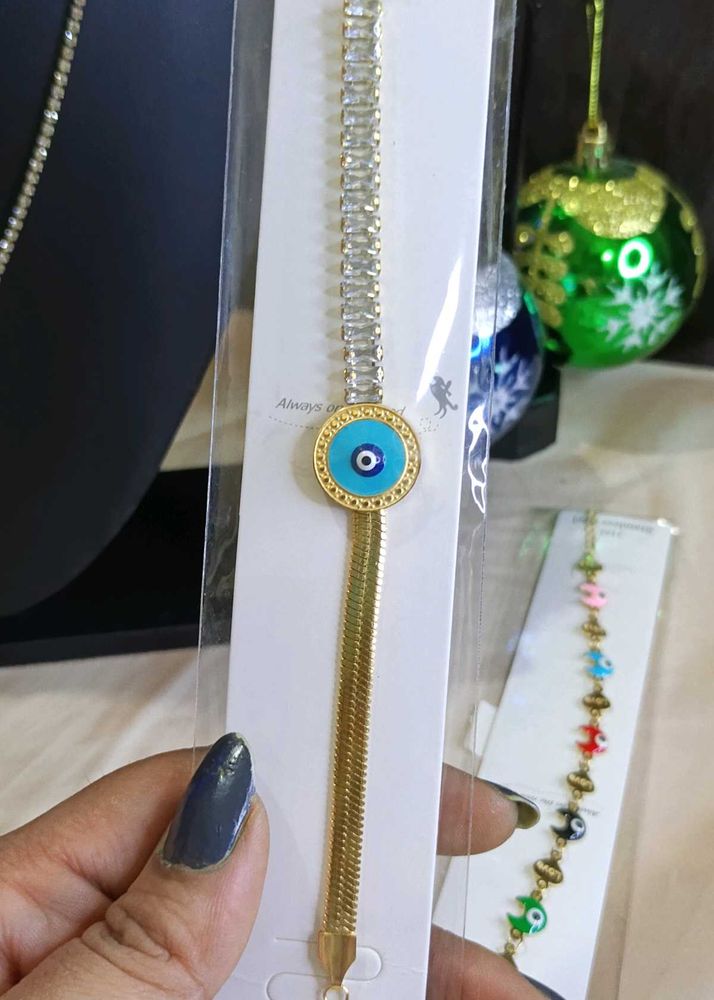 Evil Eye Gold Bracelet