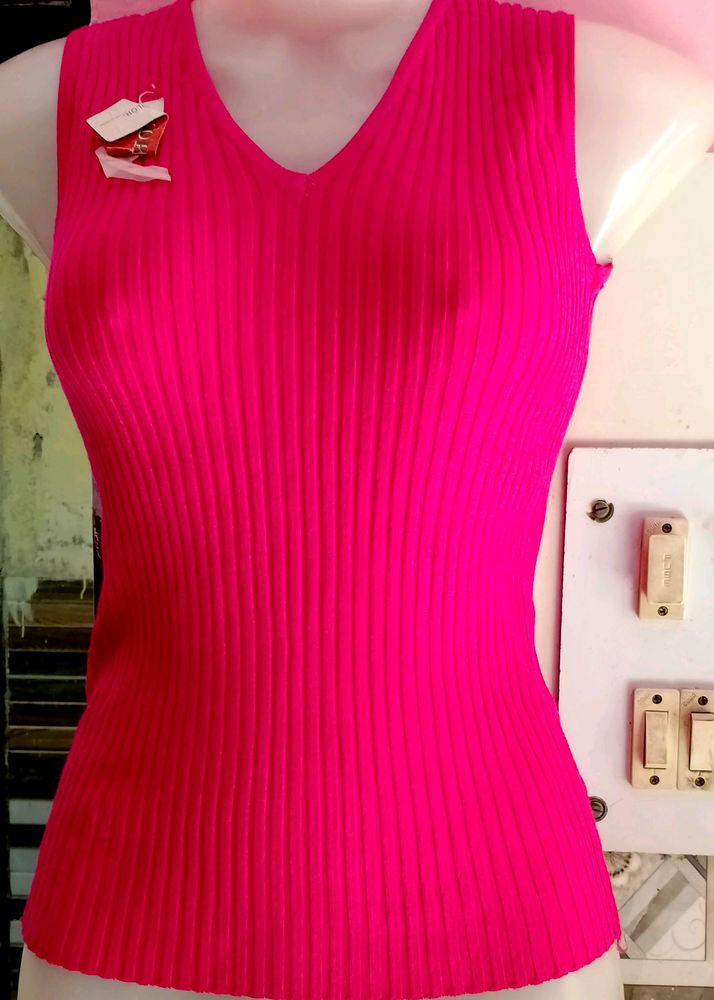 Sleeveless Sweater Woolen