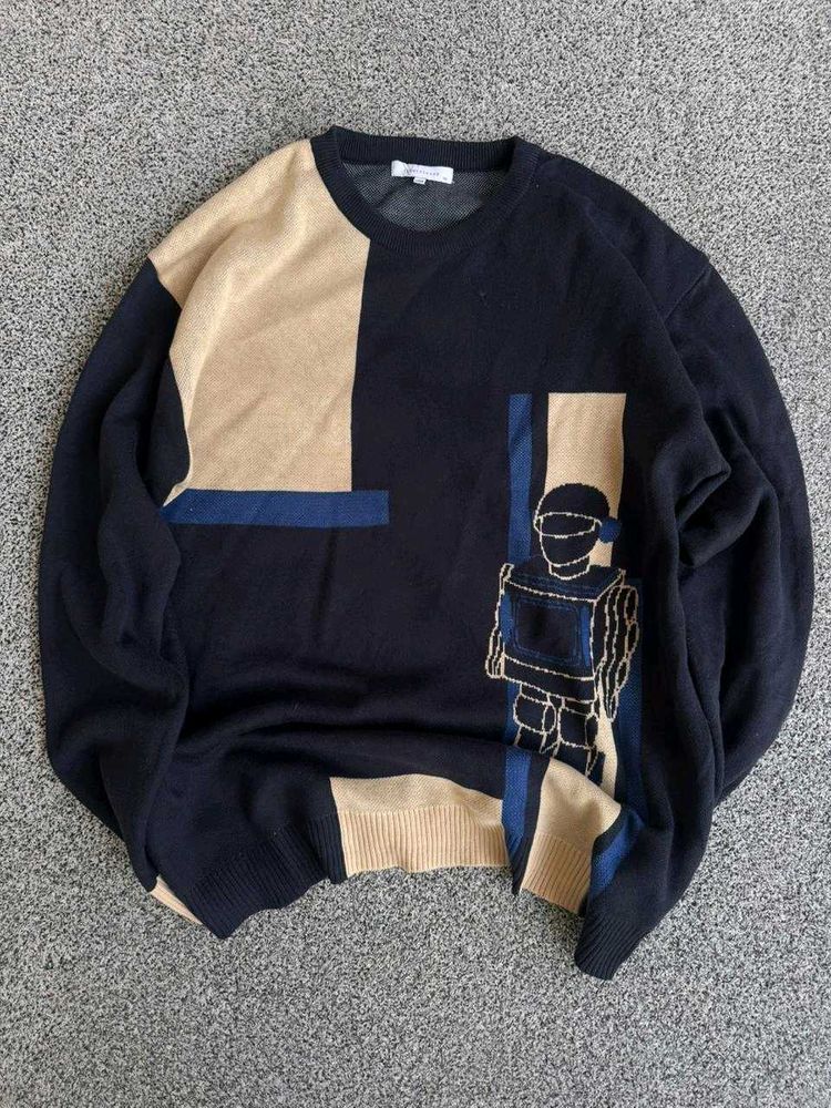 Unique Graphic Robot Sweater