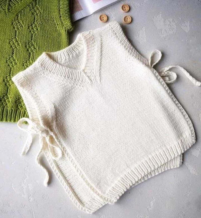 Hand-Knit Vests - Adorable Set