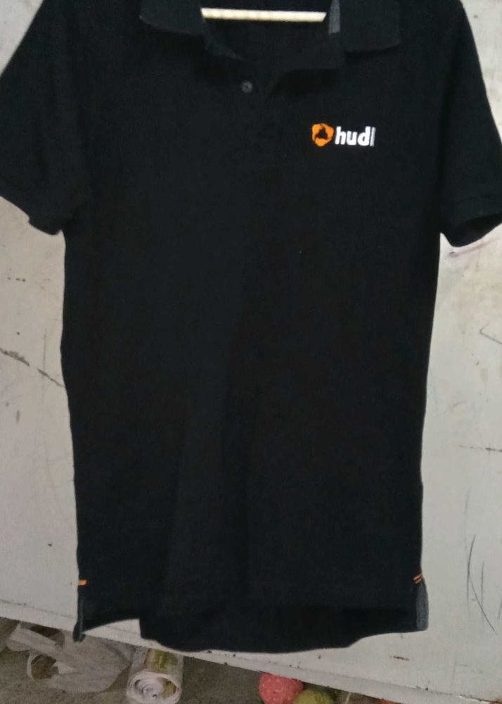 Hudi Black Polo Shirt