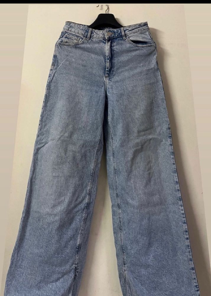 Blue Wide Leg Jeans Denim