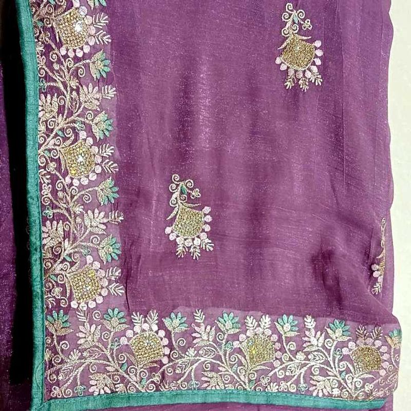 Elegant Purple Saree