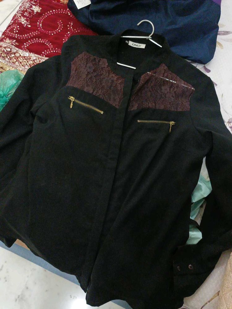 ONLY Black Embellished Top