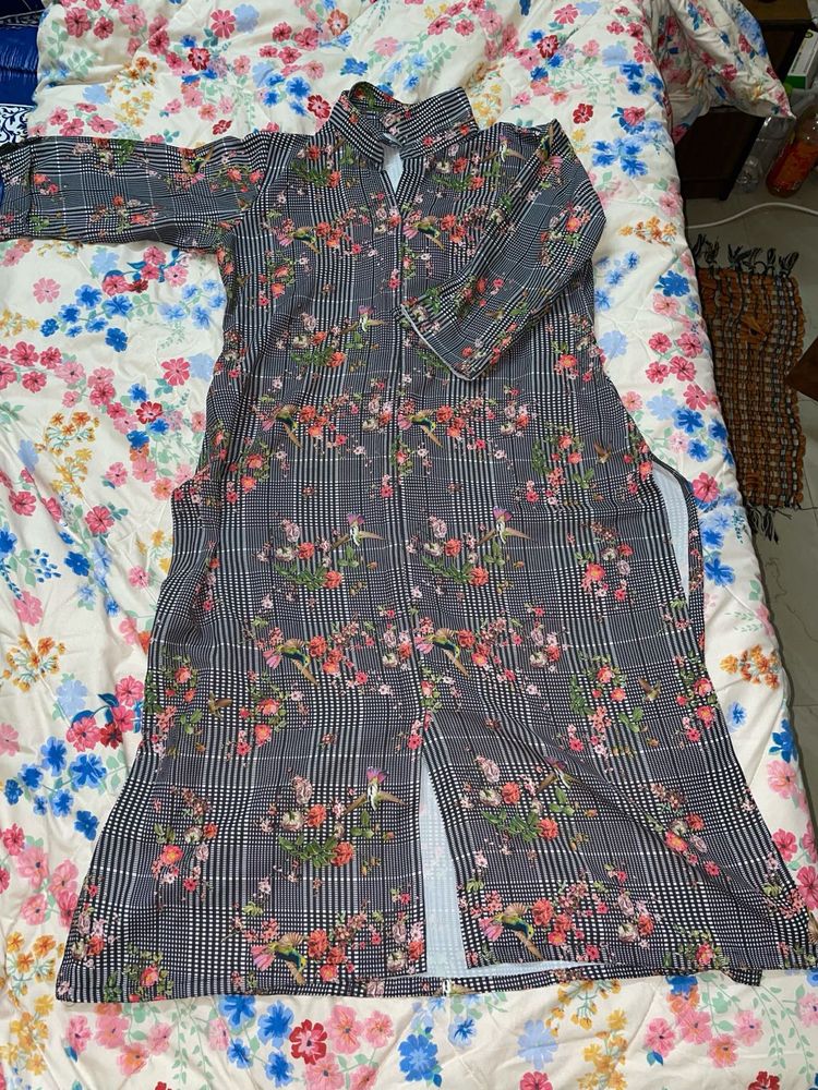 Floral Print Kurta