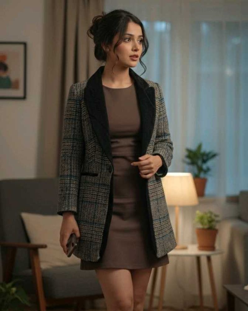 OLIVIA LAUREN Plaid coat