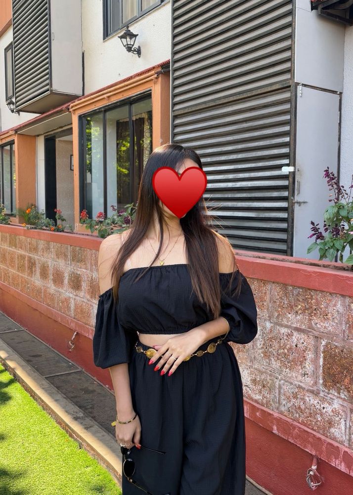 Ketch Off Shoulder Top With Wide Leg Trousers