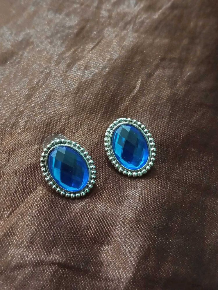 Blue Gemstone Earrings