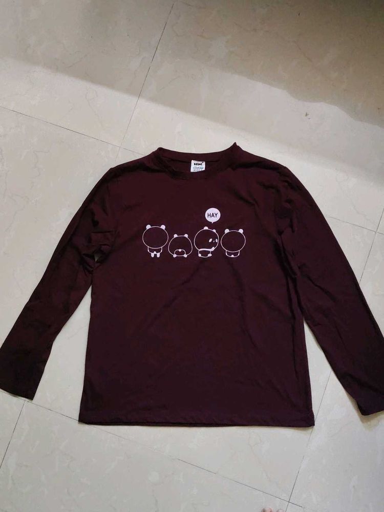 Cute Cartoon Print Long Sleeve Top