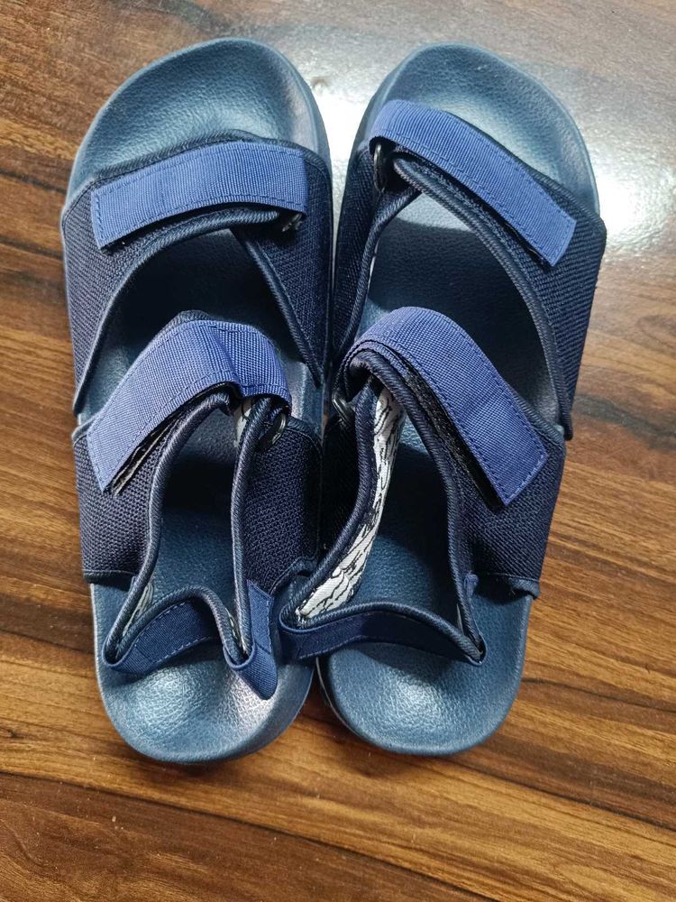Blue Adjustable Sandals