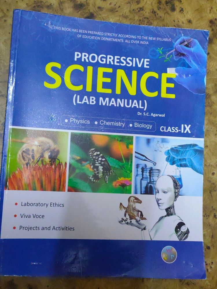 Class 9 Science progressive Lab manual book