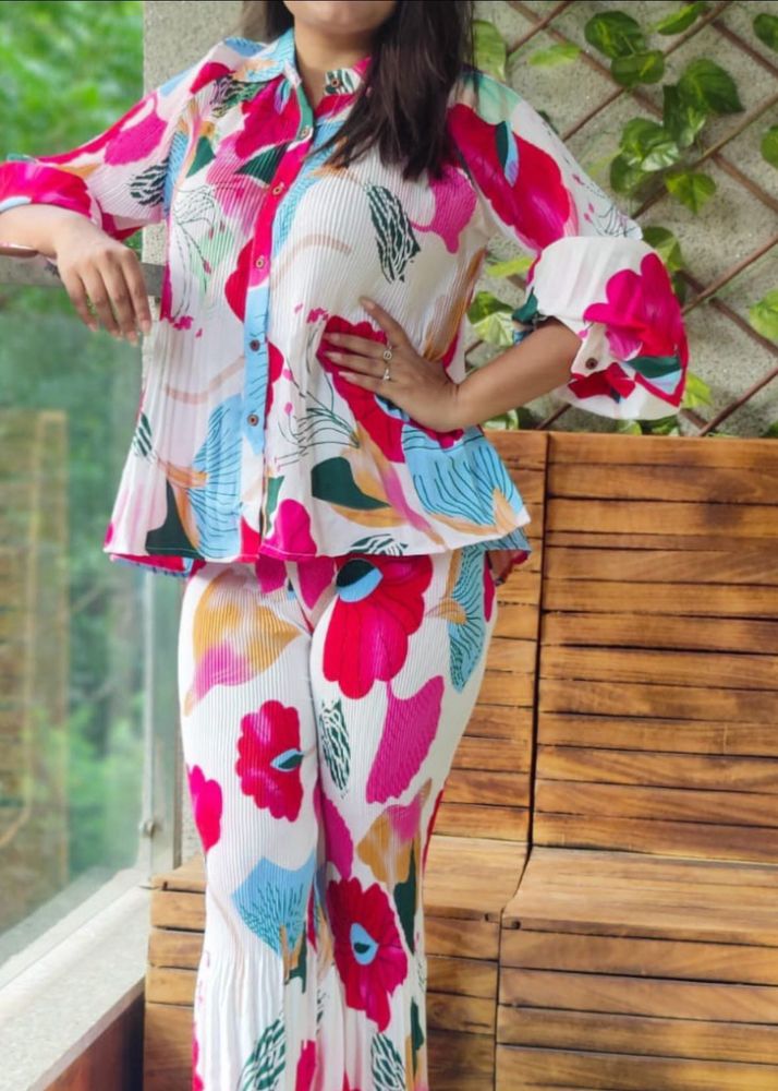 Floral Print Corset Pant