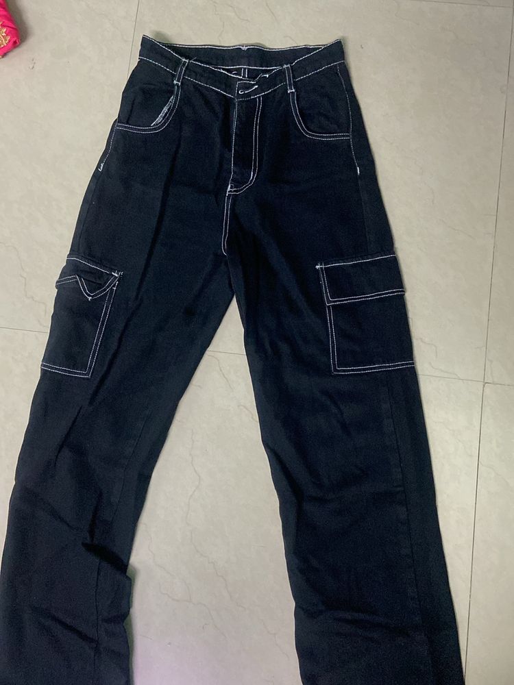 High waisted Trendy Cargos