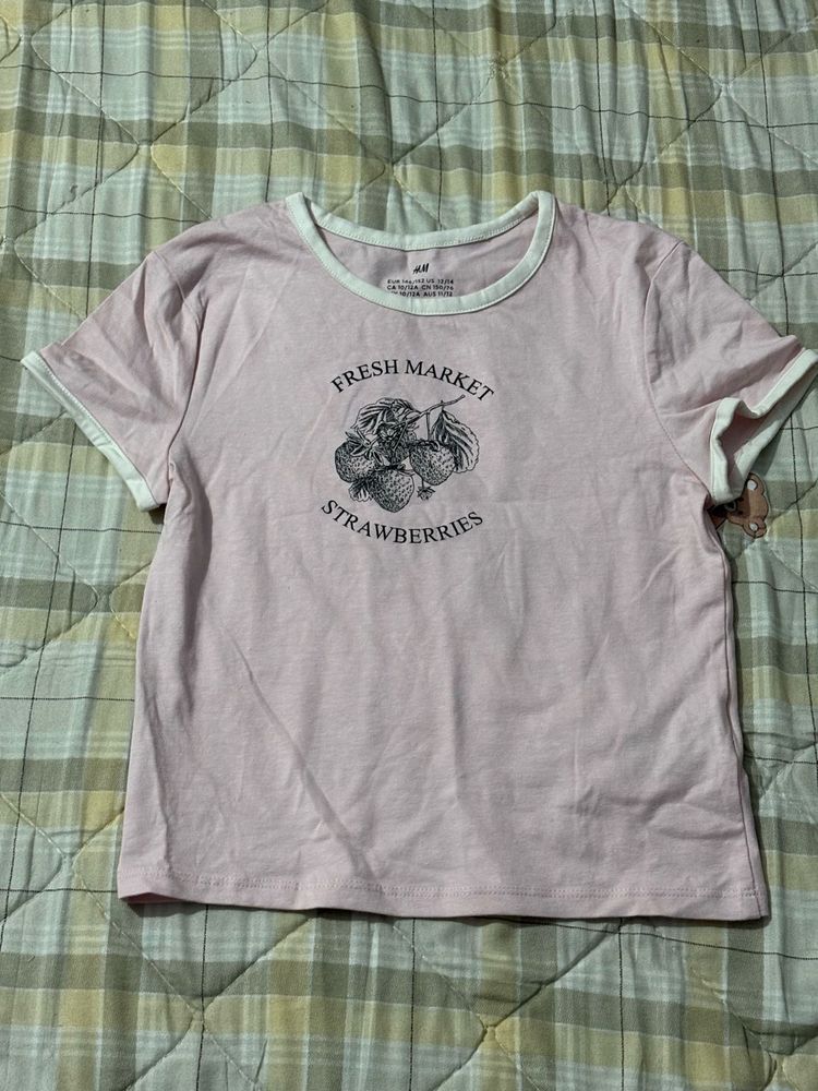 H&amp;M Strawberry Market Tee