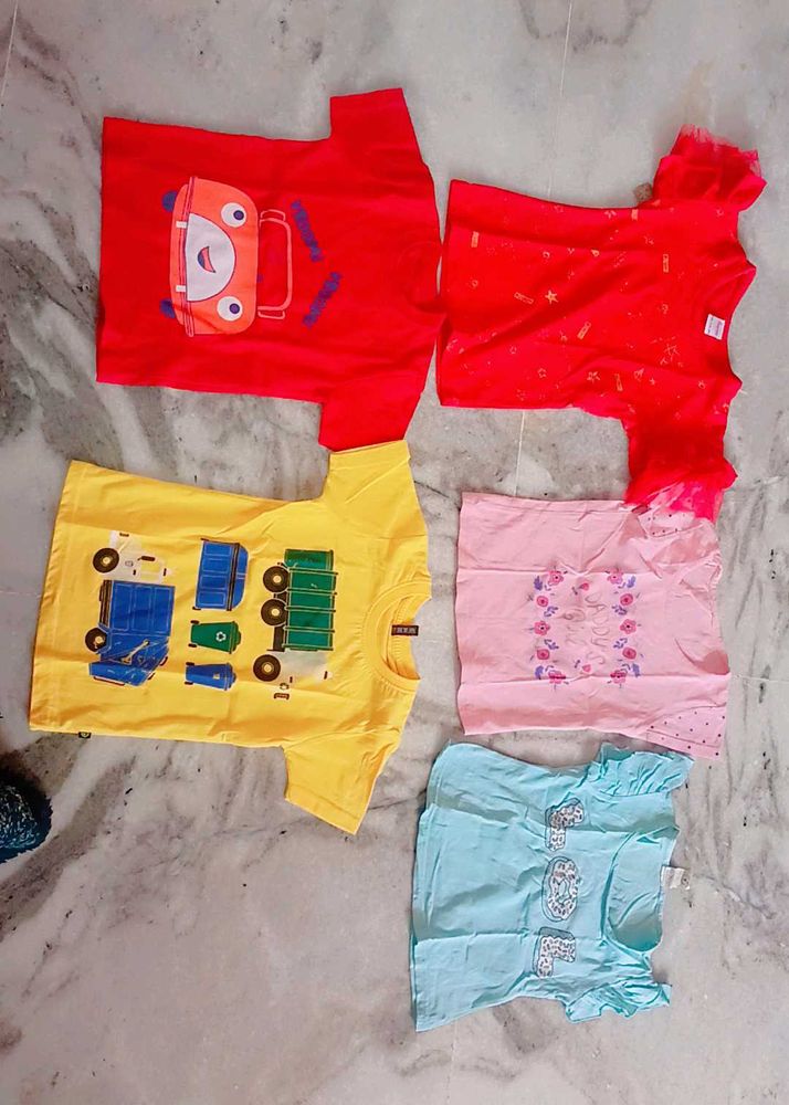 Kids Girl&#39;s Top Tshirt Jeans Mix 14 Dress Combo
