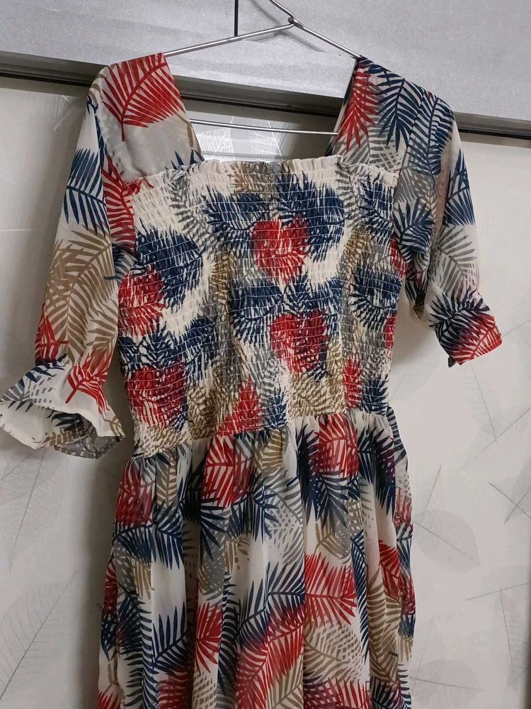 Floral Print Maxi Dress