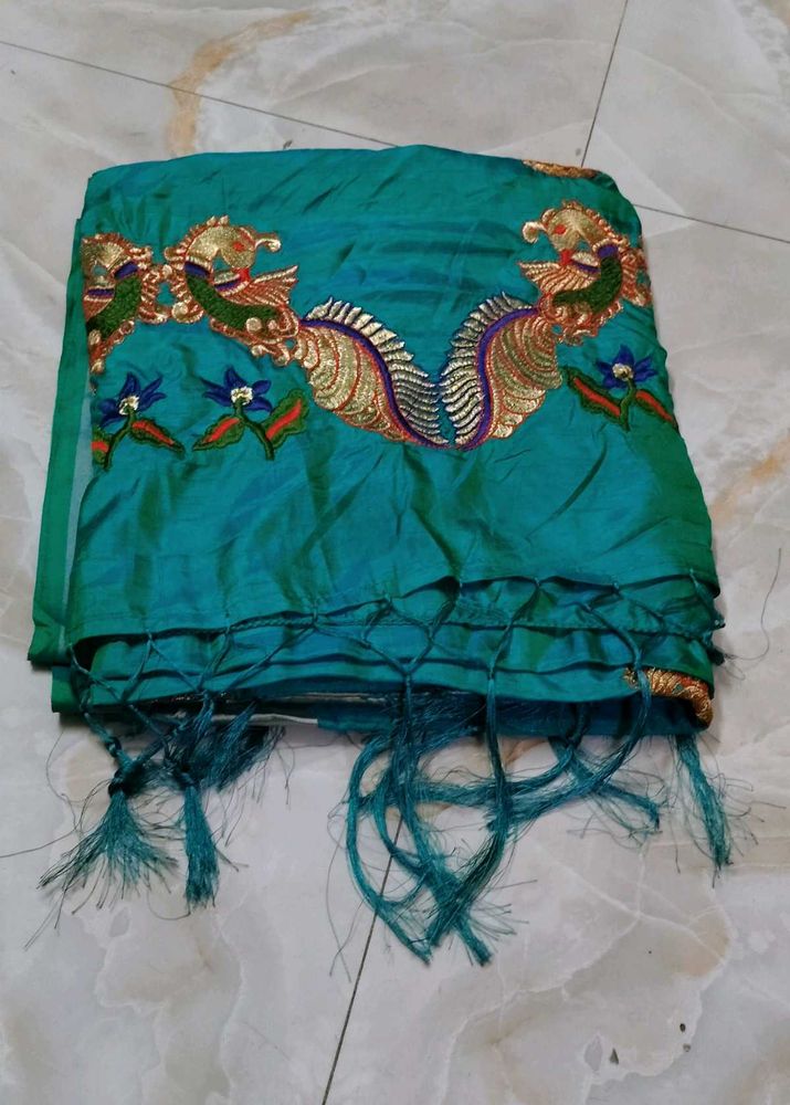Elegant Sea Green saree