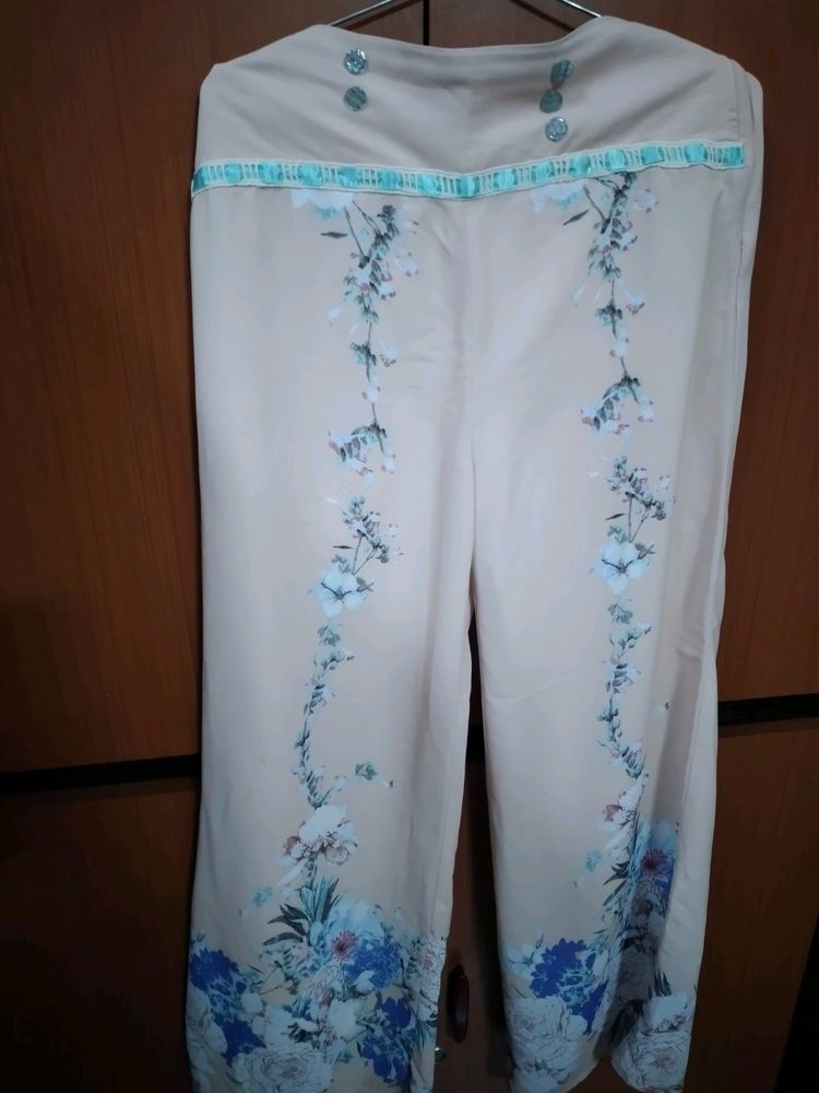 Floral Design Palazoo Soft Fabric 🌷