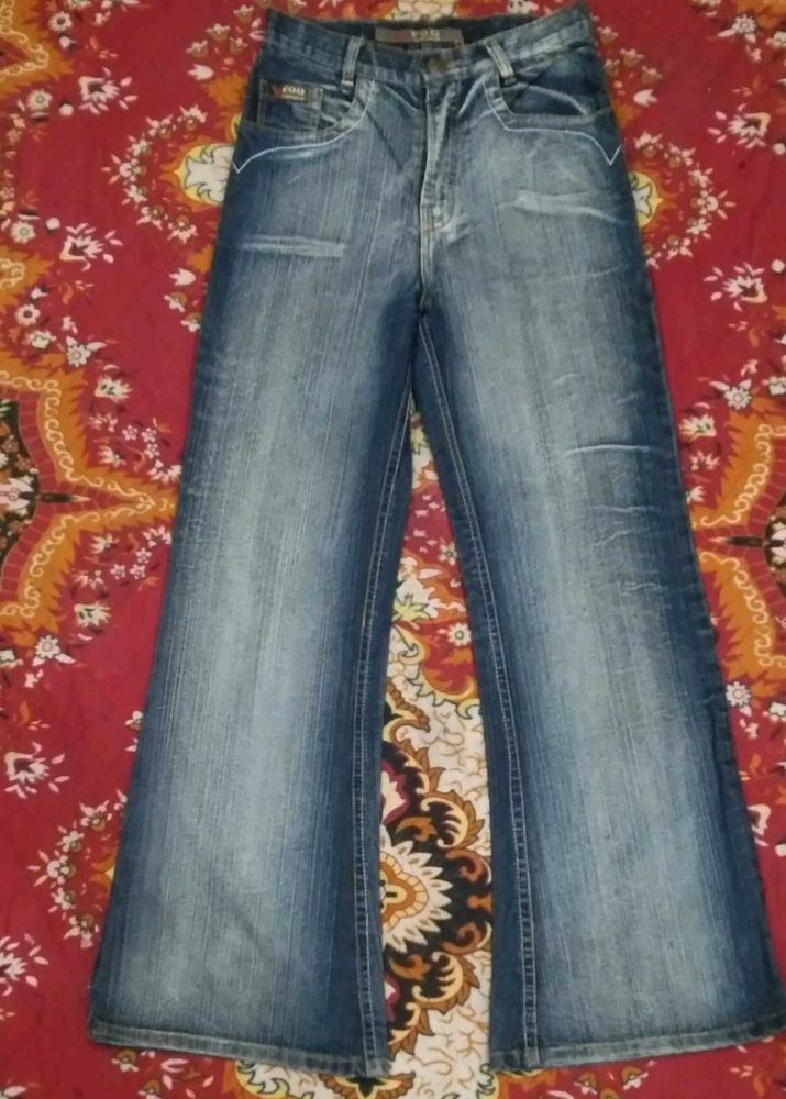 Wide Leg Denim Jeans