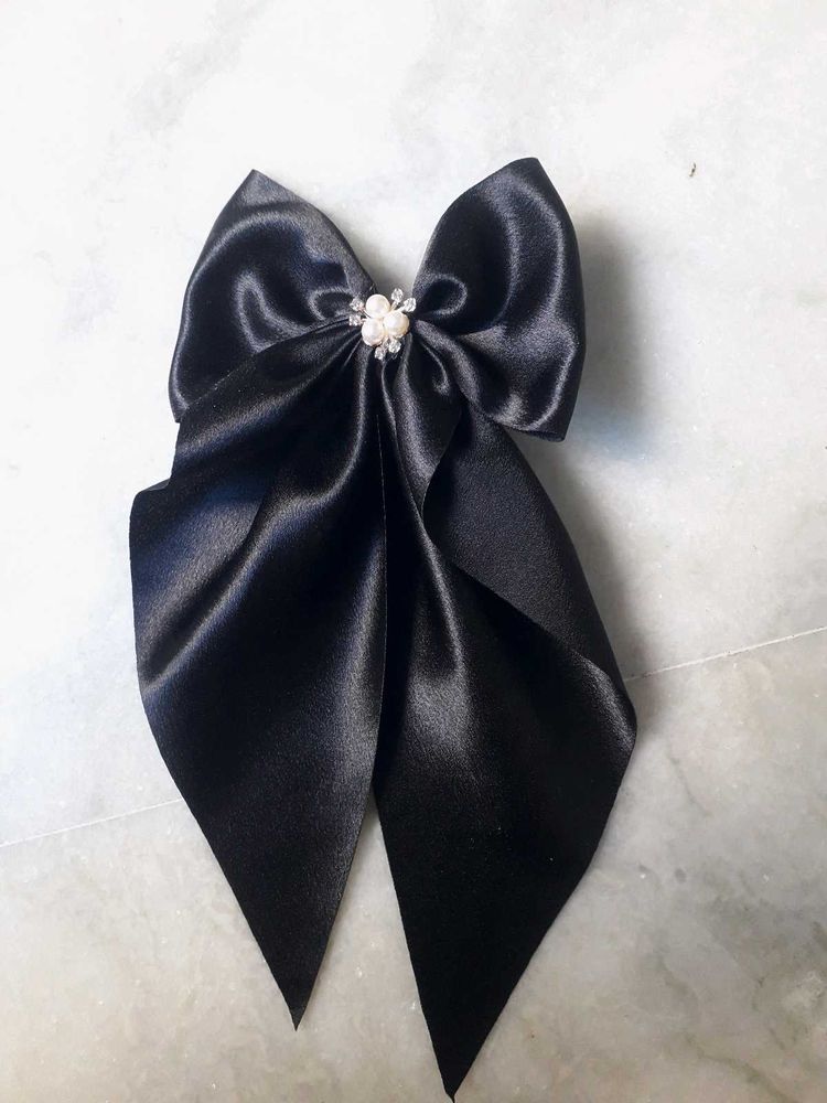 Pretty Hair Bow (Black)🖤