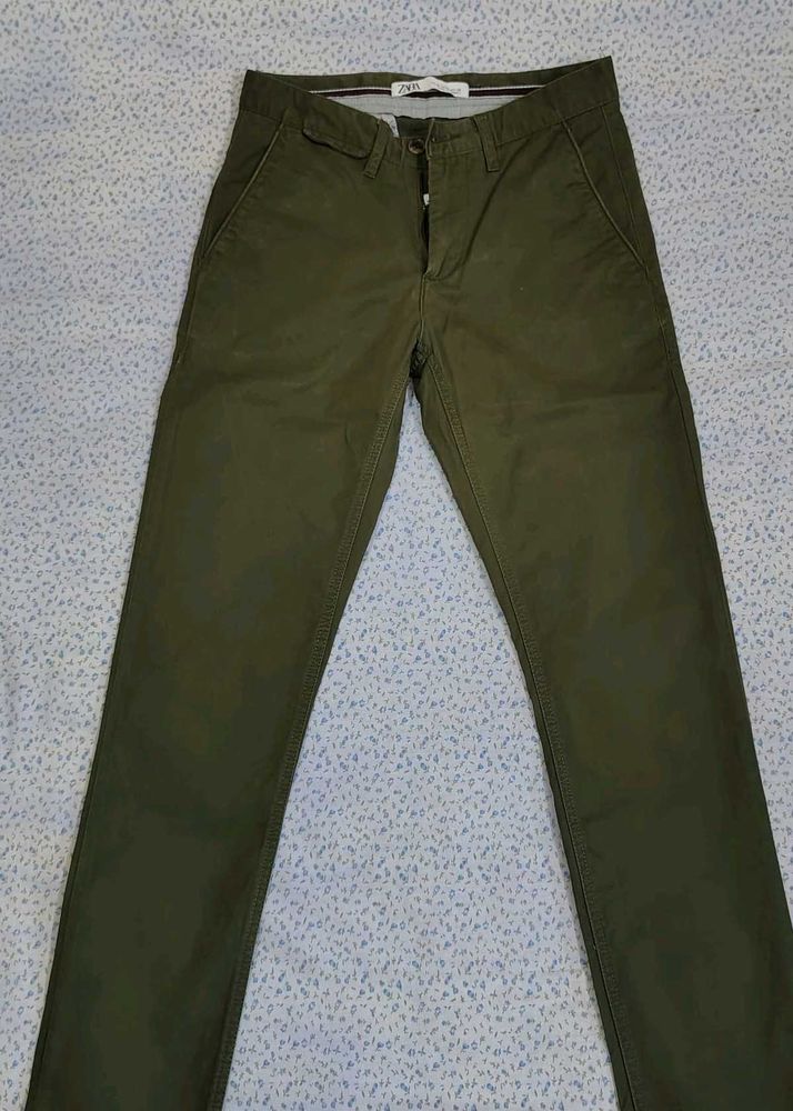 Zara Olive Green Chinos
