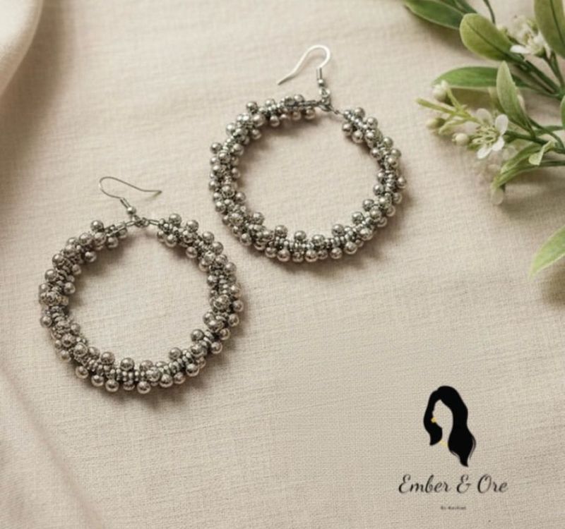 Ember &amp; Ore Silver Hoop Earrings