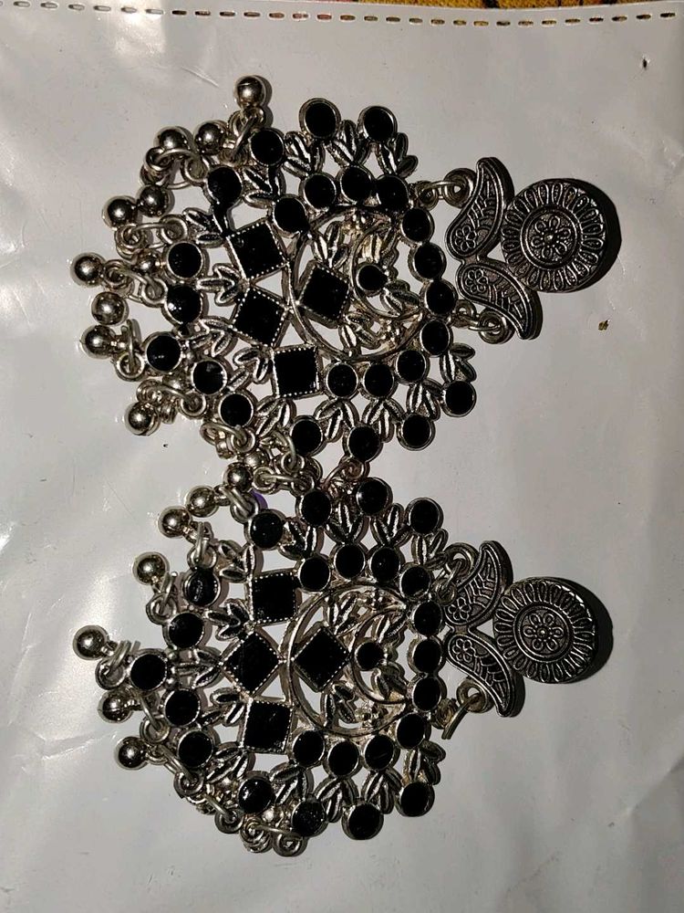 Elegant Black Stone Earrings