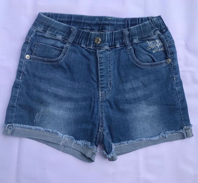 Denim Cotton Shorts