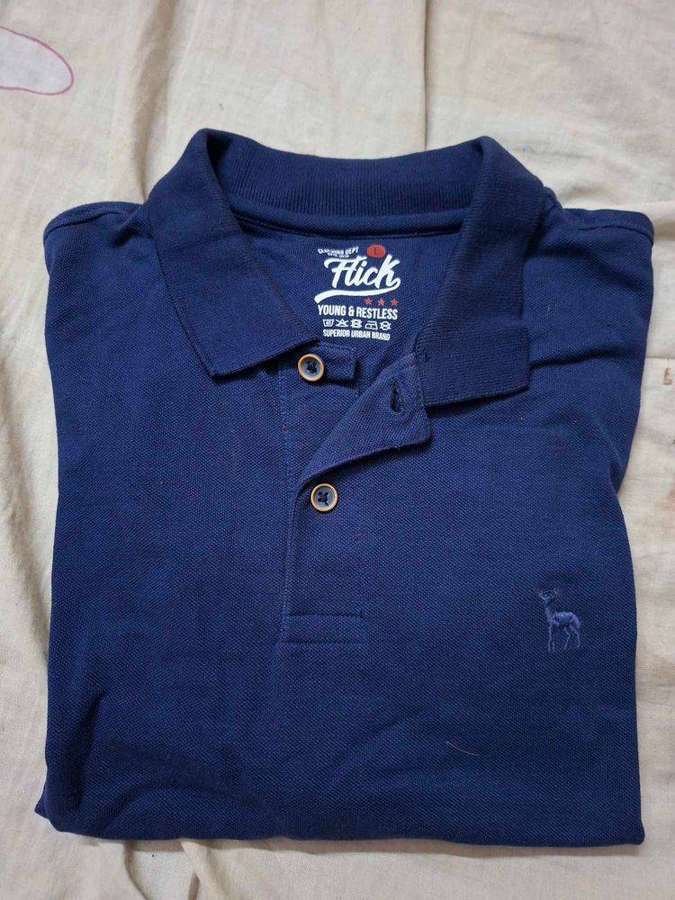 Flick Blue Polo Shirt new without tag