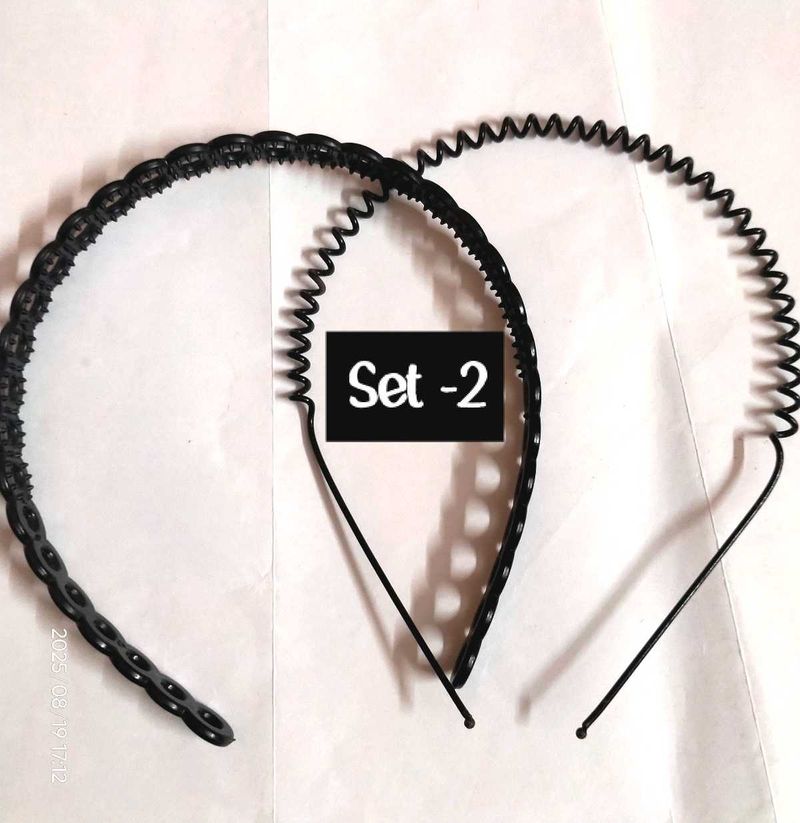 Black Headbands - Set of 2