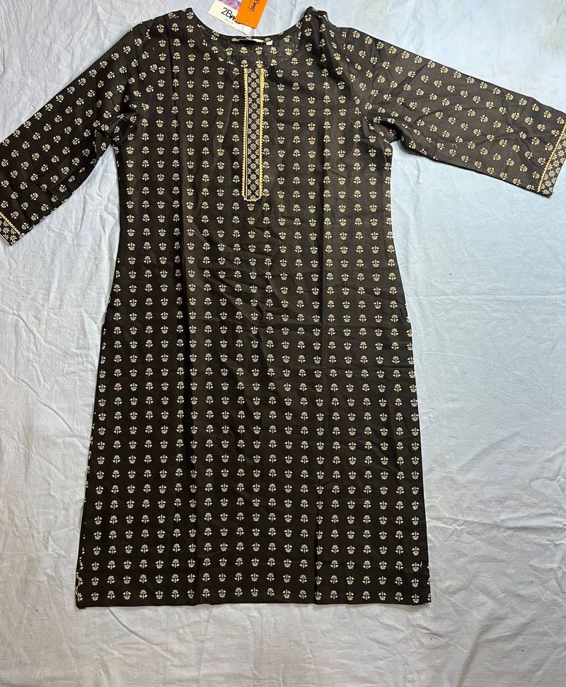 BLACK KURTA