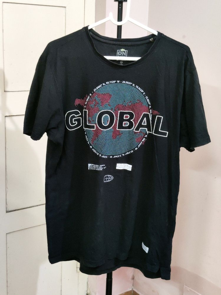 Mens black Gloval tshirt