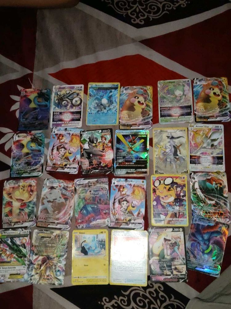 All rare cards and in good condition