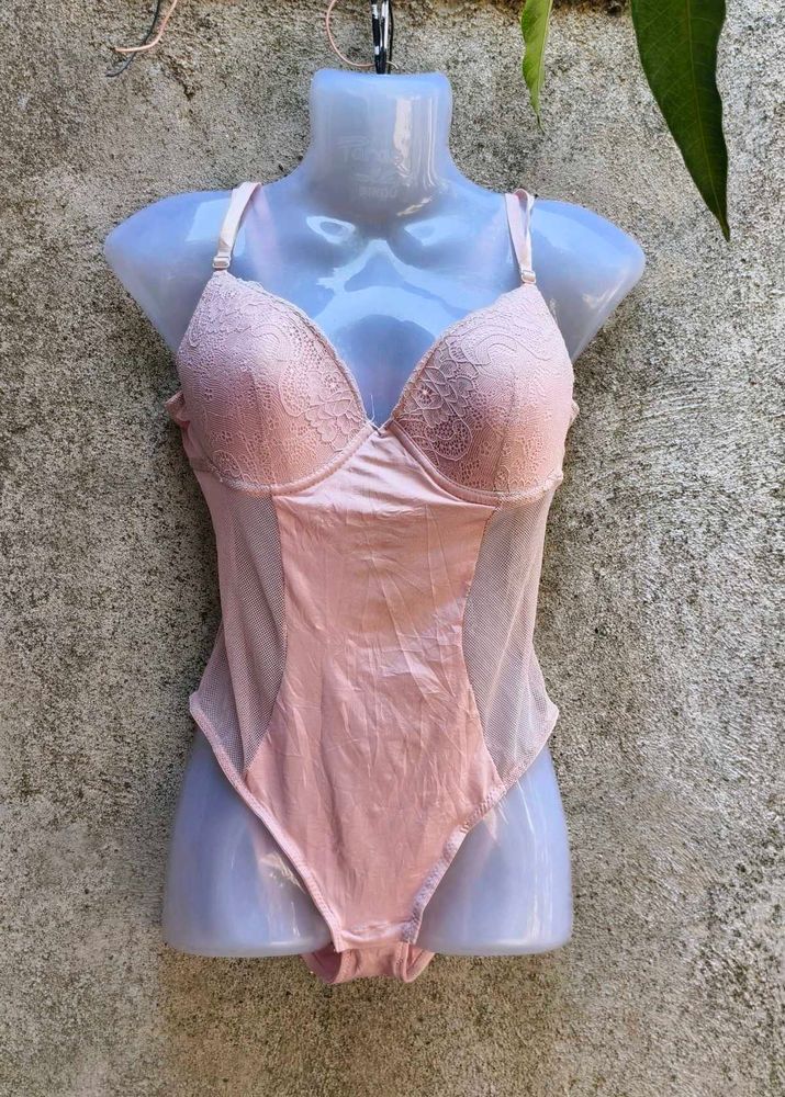I. SEXY PEACH NET BODYSUIT