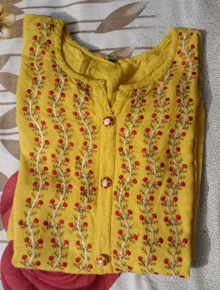 Yellow Kurti