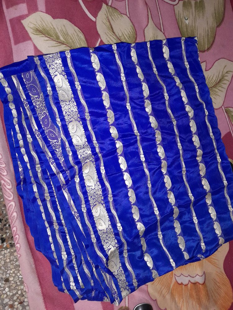 Blue Semi Silk Saree