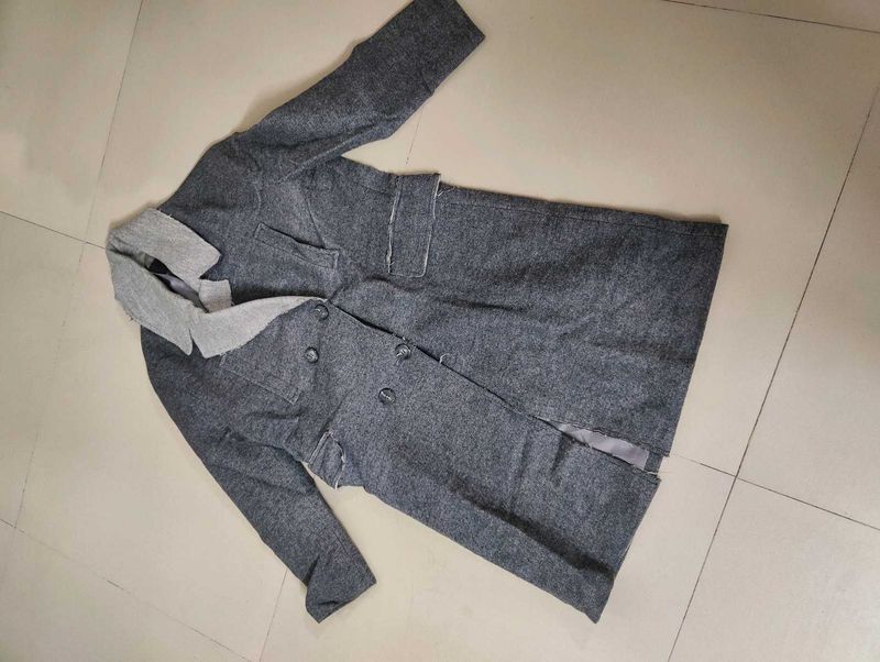 Elegant Grey Trench Coat