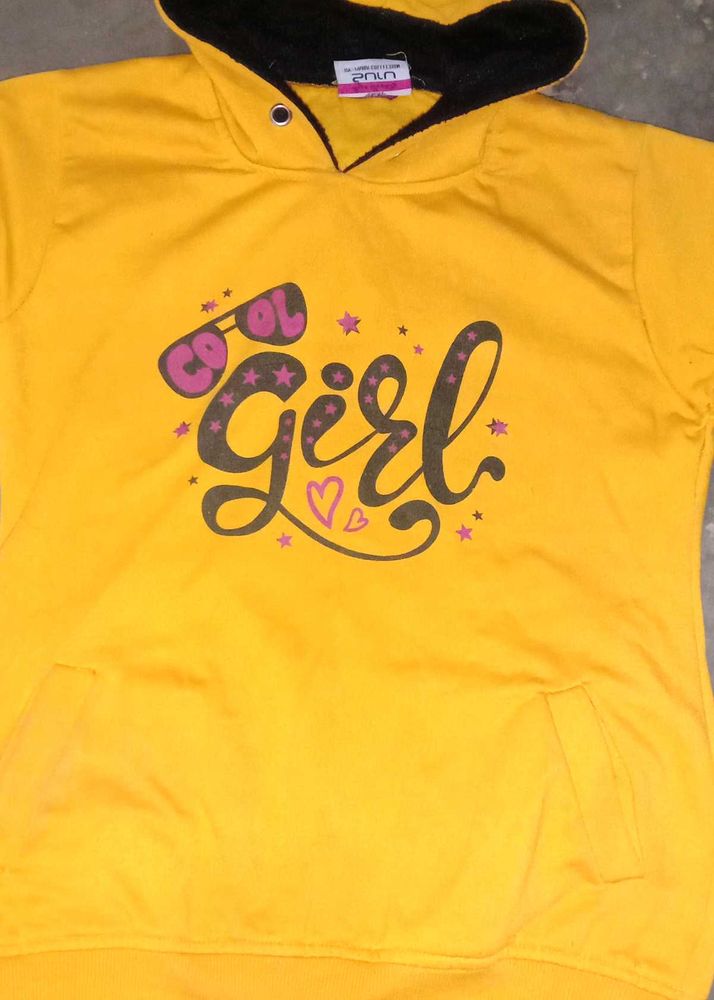Cool Girl Yellow Hoodie