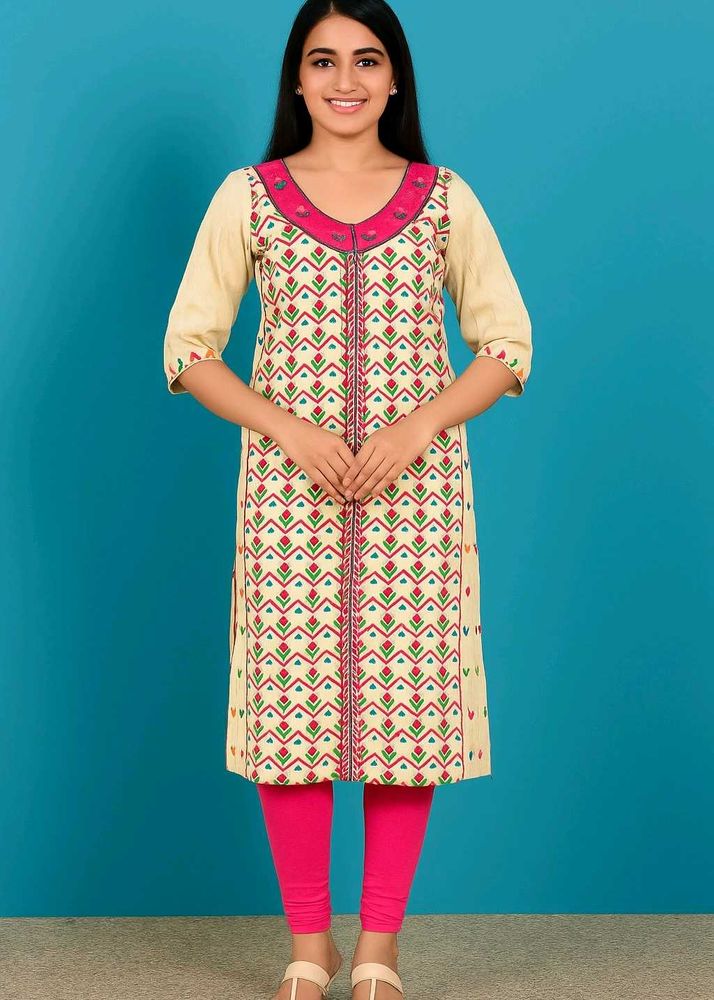 Vibrant Hand-Embroidered Tunic Top
