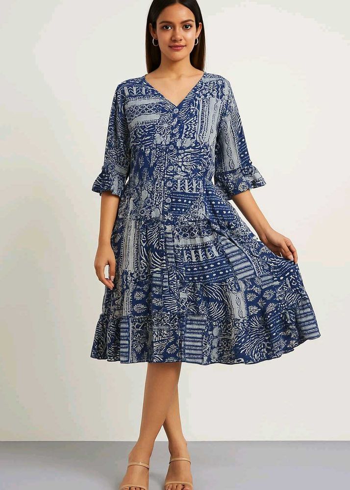 Boho Print Dress