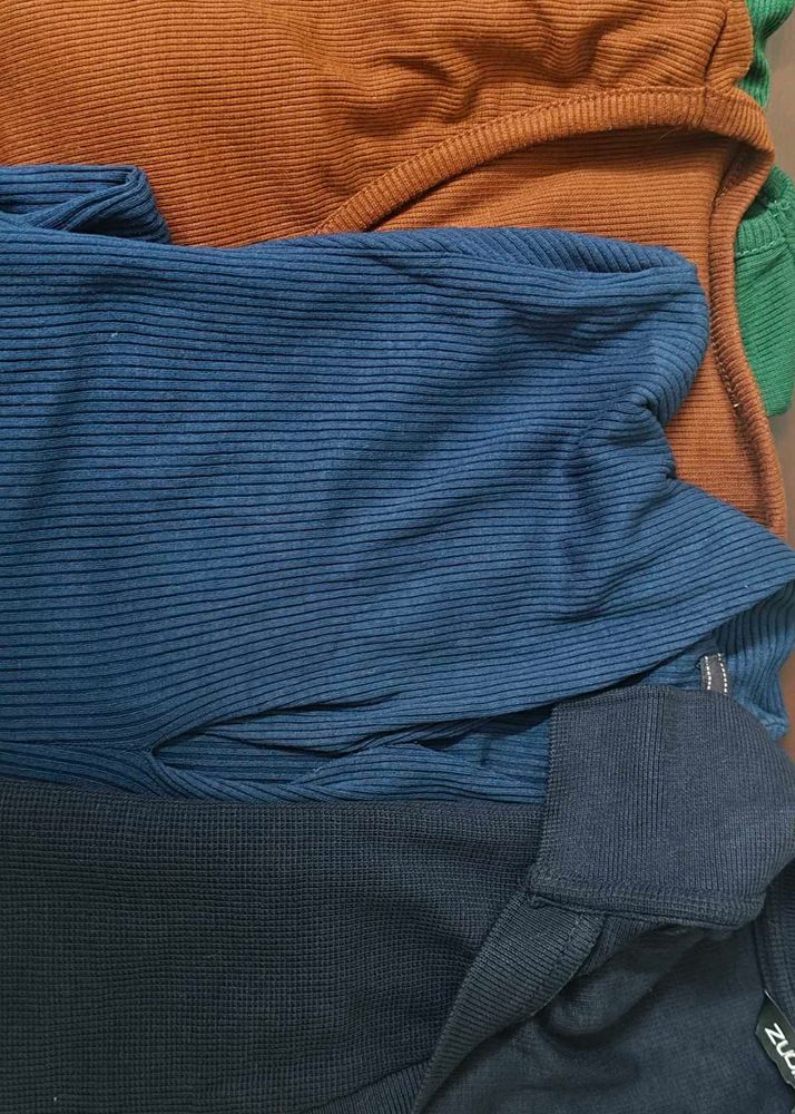 Multi color Ribbed tops