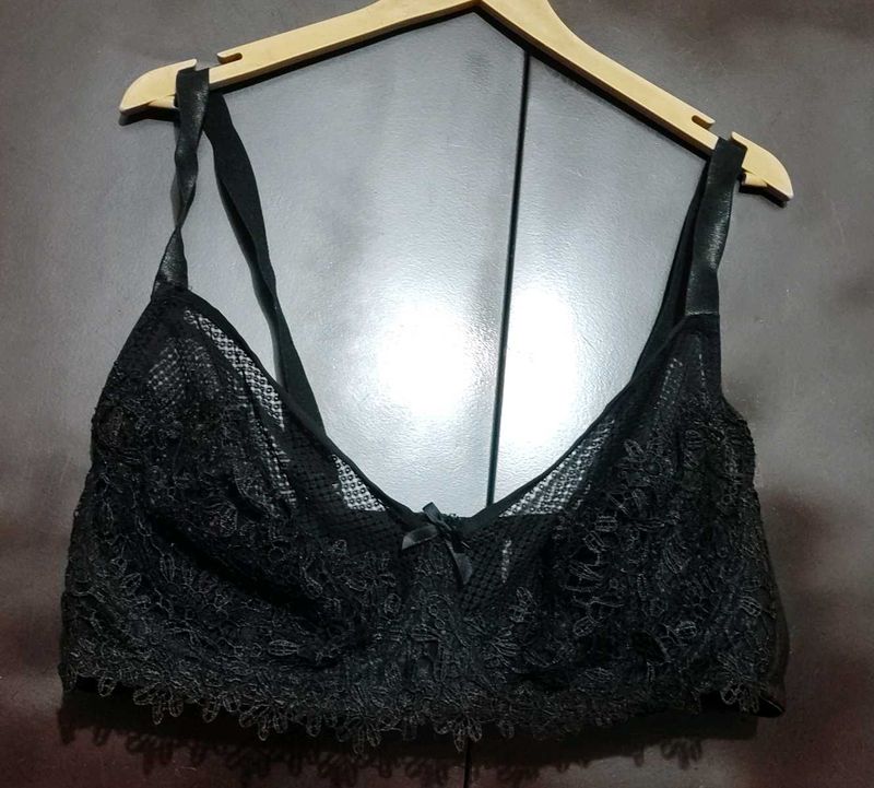 Black ⚫ Net Design Bra for 44 Bust